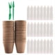 thumbnail image 1 of Paquete de 50 Macetas de Turba 3,15 Pulgadas con 50 Etiquetas para Plantas Macetas de Vivero para Germinación de Jardín Al Aire Libre, Kits de Macetas de Semillas Biodegradables, 1 of 5
