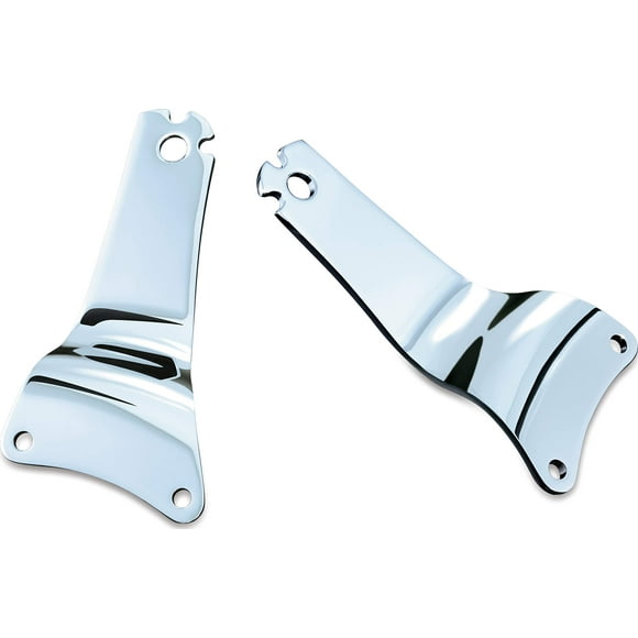 Kuryakyn 1666 Siège Multi-Usage pour Conducteur/passager avec Dossier: Supports Fixes pour Motos de Tourisme Harley-Davidson 2009-13, 1 Paire, Chrome