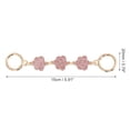 thumbnail image 2 of Unique Bargains 1 Pc Durable Camellia Bag Extender Chain Light Gold Tone Pink Zinc Alloy, 2 of 5
