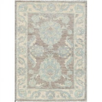 Pasargad Home Denver Hand-Knotted Brown Wool Area Rug 2' 3" X 3' 0"