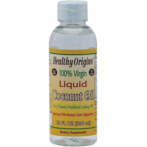Healthy Origins Virgin Coconut Oil, Liquid, 10 Oz