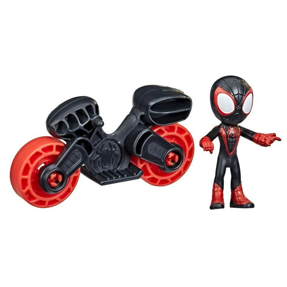 Marvel Spidey and His Amazing Friends 2.5" Miles with Motorcycle Figure Set