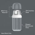 thumbnail image 4 of Kitchendao Glass Sugar Dispenser, 12 oz, with Airtight Lid, 4 of 7