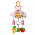 thumbnail image 3 of Baby Infant Cartoon Animal Hanging Bell Rattle Teether Sound Stroller Plush Toy, 3 of 8