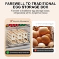 thumbnail image 4 of 4 Tiers Egg Holder for Fridge, Automatic Scrolling Egg Rack Holder, Kitchen Space-Saving Egg Dispenser Holder, Large Capacity Eggs Organizer Storage 30 Egg for Fridge (Transparent), 4 of 5