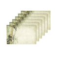 thumbnail image 4 of MKHERT Bamboo Traditional Oriental Chinese Painting Placemats Table Mats for Dining Room Kitchen Table Decoration 12x18 inch,Set of 6, 4 of 4