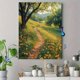 thumbnail image 4 of Qisvanset Framed Canvas Wall Art 12x16 Inch Sunlit Wildflower Meadow Country Trail Art, 4 of 5