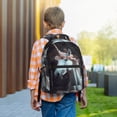 thumbnail image 6 of Honeii Flower Crown White Horse Print Backpack for School,15.6 inch Laptop Back Pack for High School and College Students, Waterproof Computer Bookbag-One Size, 6 of 6
