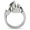 thumbnail image 4 of High polished (no plating) Stainless Steel Ring with No Stone for Women Minimalist Theme No Stone Stone Color Style TK152 Size 5, 4 of 5
