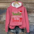 thumbnail image 2 of VALMASS Christmas Sweatshirts for Women Plus Size Fashion Letter Printed Hoodies Casual Long Sleeve Pullover Tops (6XL, F Pink), 2 of 3