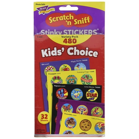Kids Choice Variety Pack - Kids' Choice Stinky Stickers Variety Pack, Everyone’s favorite for decades, Stinky Stickers are fun to collect, or use to motivate and reward. By Trend Enterprises Inc