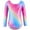 Multi-color, variant on GYRATEDREAM Long Sleeve Gymnastics Leotards for Girls Dance Biketards One-Piece Colorful Dancewear Unitards for 3-4 Years