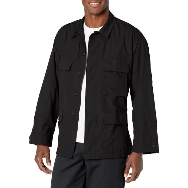 Chaqueta BDU para Hombre Tru-Spec Negra con Puños Ajustables Talla S