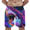 thumbnail image 2 of JRXY Majestic White Shark Portrait Beach Shorts Men's Summer Boardshorts 3Xl, 2 of 7