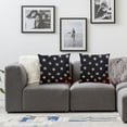 thumbnail image 2 of Acheng Set of 2 Soft Chenille Decorative Patriotic Throw Pillow Cover Case Geometric Stars July 4th Accent Square Cushion Cover Case Sham for Couch Sofa Bed Car 22x22in, 2 of 7