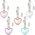 thumbnail image 3 of LED Heart-Shaped Car Handle Straps, Rear Bumper Warning Keychain with Drift Charm,Car Hanging Accessories,Auto GRAP Handle Warning Pull , Heart Decor for Cars, SUV, Subway, Bus, 3 of 7