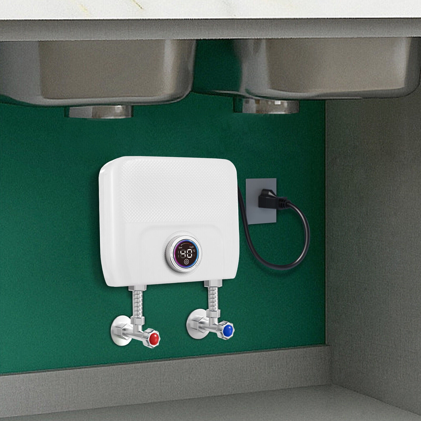 3000W Electric Water Heater Instant Hot Tankless Water Heater On Demand Water Heater for Homes, Offices