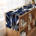 thumbnail image 6 of Table Runners 108 Inches Long Dress Scarves, Navy Blue Black Geometric Farmhouse Coffee/Dining/Kitchen Table Runner for Living Room, Modern Art Abstract Grey Line 13x108 Inch, 6 of 9