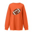 thumbnail image 4 of TOMVIGX Football Sweatshirts for Women Graphic Cute Oversized Sweatshirt Touchdown Football Mom Tops Tailgate Season Sunday Funday Fall Outfits, 4 of 5
