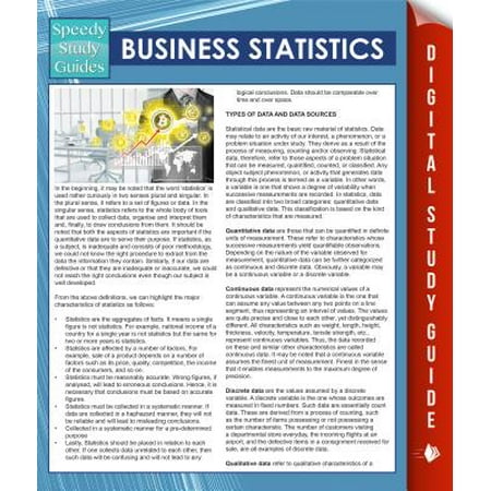 Business Statistics Speedy Study Guides Ebook - 