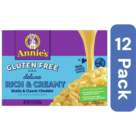 Annie's Homegrown Rice & Cheddar Sauce Pasta 11 oz (Pack Of 12)