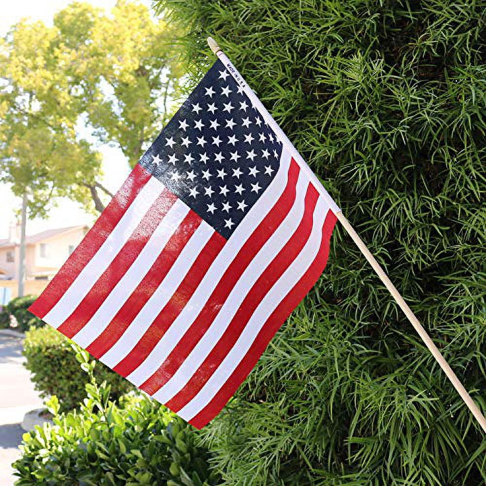 GIFTEXPRESS 8" x 12" Polycotton Outdoor Flag, 12 Pack