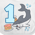 thumbnail image 4 of Inktastic 1st Birthday Shark with Cake Boys or Girls Baby Bib, 4 of 4
