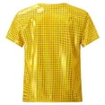 thumbnail image 2 of Alvivi Kids Girls Boys Sequin Hip Hop Jazz Disco Dance Shirt Athletic T-Shirt Tops Gold 7-8, 2 of 7