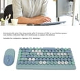 thumbnail image 4 of Ensemble Clavier Souris Gaming, Ensemble Clavier Souris Couleur Mixte Sans Latence avec Récepteur USB pour PC Portable Rouge, Bleu, 4 of 7