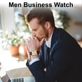 thumbnail image 2 of SKMEI Retro Classic Square Watches for Men Quartz Analog Waterproof Watch Leather Business Casual Mens Wrist Watch, 2 of 8