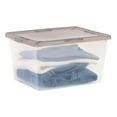 thumbnail image 5 of IRIS 24.5 Qt. Plastic Storage Bins with Lids, Stackable Storage Containers, Totes, 6 Pack, 5 of 7