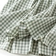 thumbnail image 5 of Gbsyewxs Skirts For Women Midi Skirt High Elastic Waist Plaid Pleated A Line Casual Women'S Skirts Green, 5 of 6