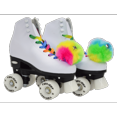 thumbnail image 3 of Epic Skates Epic Allure Light-Up Quad Roller Skates, White, 3 of 4
