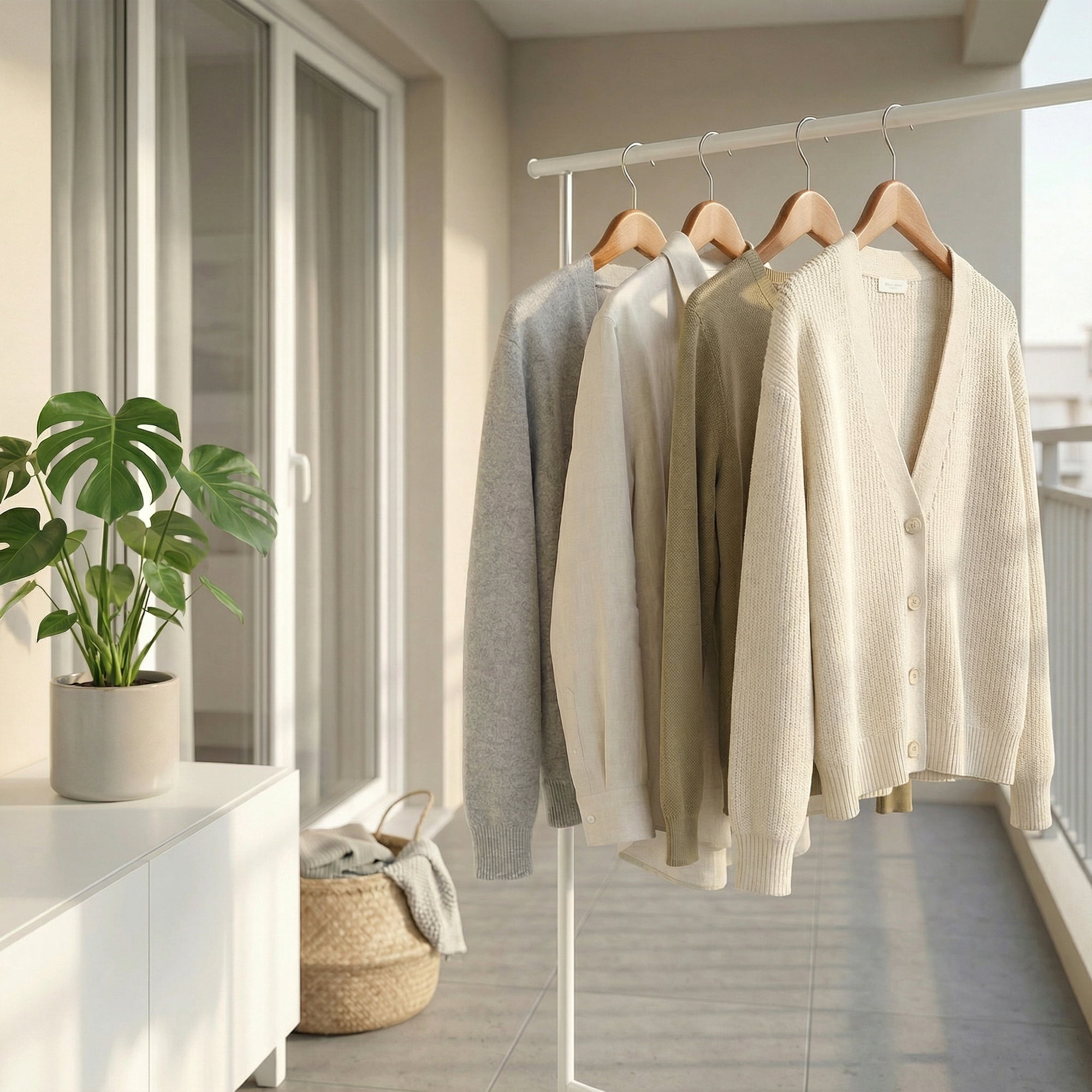 Unique Bargains 2Pcs Wood Space Saving Storage Pants Shirts Hanger Brown