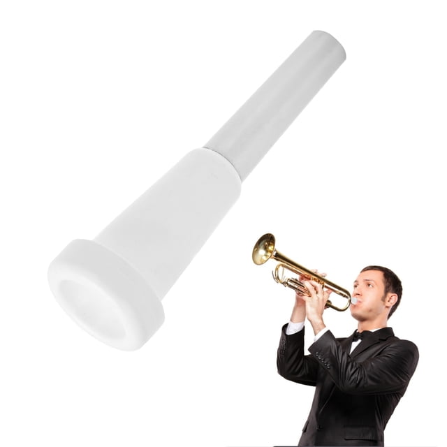 Accessoires de Trompette, Embout de Trompette Apparence Agréable Pièces d'Instrument de Musique Accessoires de Performance Métal + ABS pour Étudiants pour Intermédiaire Noir, Rouge, Kaki, Blanc