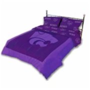 Comfy Feet KSUCMKG Kansas State Reversible Comforter Set -King