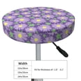 thumbnail image 4 of Lsque Daisies Flowers Round Bar chair cushion covers Velvet Fabric Premium Comfort Protects from Scratches and Stains for 14-17 Inch Chair- 13 inch, 4 of 7