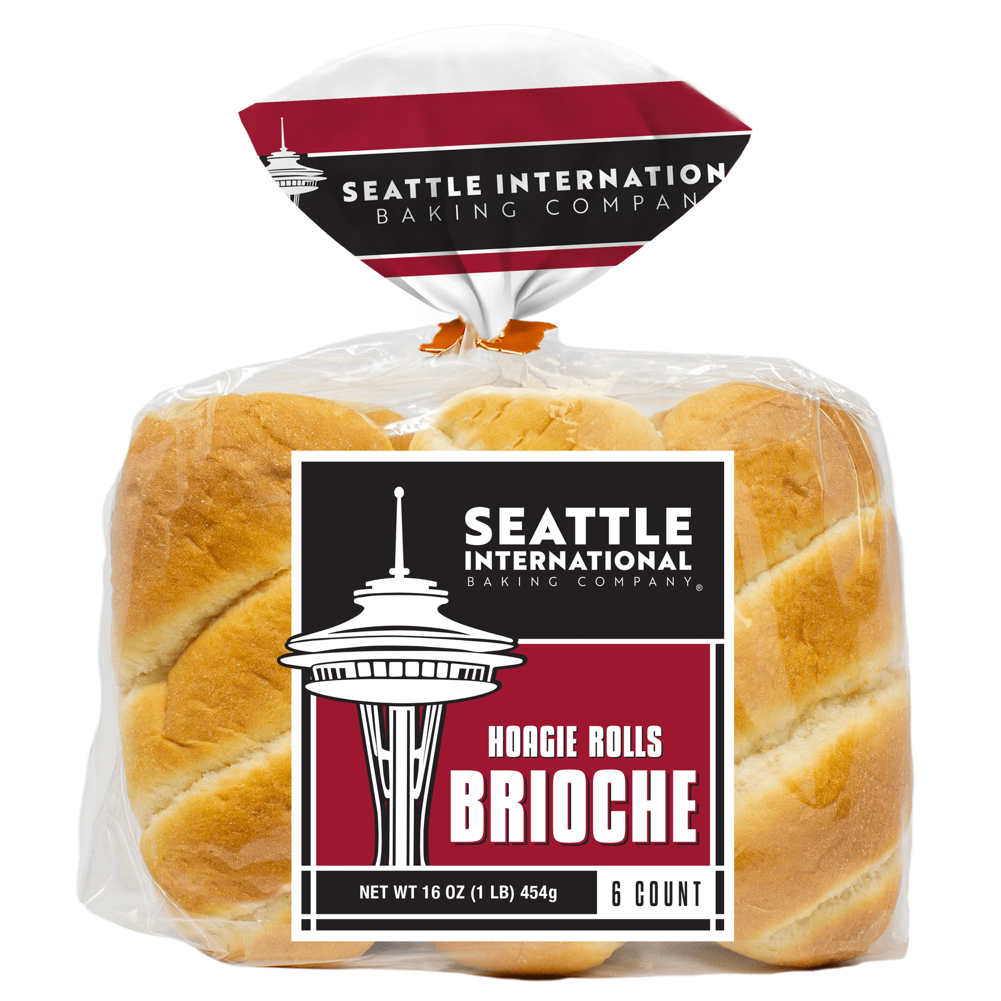 Seattle International Brioche Hoagie Rolls, 16 oz, 6 Count