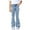 Blue, variant on XIMIN Teens Girls Legging Jeans Flare/Bell Bottom Bow Jeans High Waist Cute Y2K Stretch Tween Denim Pants Kids Preppy Clothes Lace Up Bow Side Trendy Pants