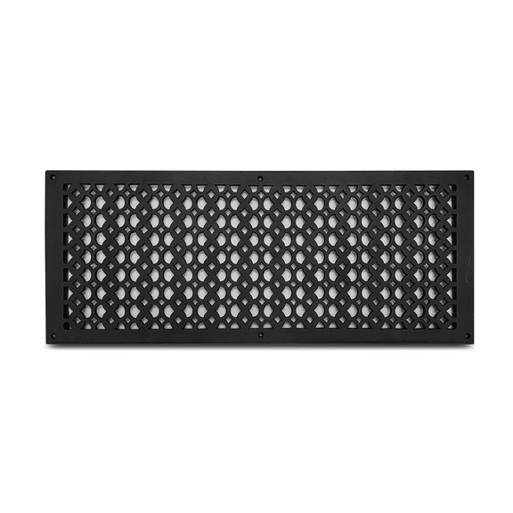 Prima Decorative Hardware Cast Aluminum Air Return Grill 10" x 26" - Black