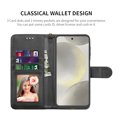 thumbnail image 2 of Galaxy S24 Ultra 5G Case,Samsung Galaxy S24 Ultra Wallet Case,Galaxy S24 Ultra Leather Case,Njjex PU Leather Folio Flip Cover Magnetic Closure TPU Shockproof Protective Case Kickstand Strap-Black, 2 of 6