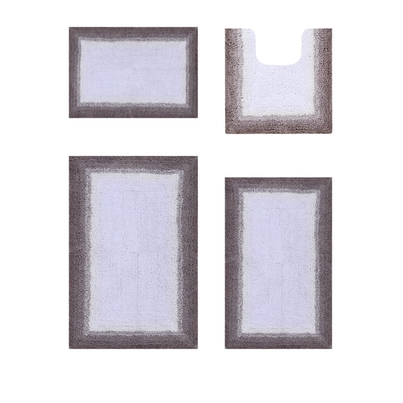 Better Trends 4 Piece Bathroom Rug Set, 100% Cotton, Extra Soft Tufted Bath Mat, Water Absorbent & Non Slip Bath Rug, (Beige) Torrent Collection