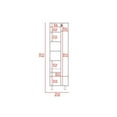 thumbnail image 2 of We Have Furniture Closet Pantry Copenhague, Five Shelves, Light Gray / White Finish, 2 of 5