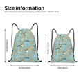 thumbnail image 2 of Sikiie Cute Dogs Corgi Drawstring Backpack Drawstring Bags, Draw String Back Bag for Sports, Gym, Travel, Swimming, Beach-Medium, 2 of 6