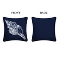 thumbnail image 5 of Throw Pillow Cover 18x18 Inch Navy Marine Organism Conch Decorative Square Cushion Cover for Couch Bed Sofa Indoor Furniture, 5 of 7