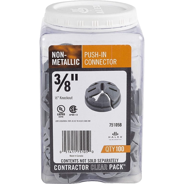 Halex 75105B Non-Metallic Hit Lock Connector, 3/8: TV Accessories