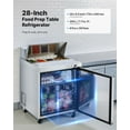 thumbnail image 2 of VEVOR Commercial Refrigerated Sandwich Prep Worktable Stainless Steel Single Door, 2 of 9