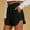 Black, variant on Sentmoon Flowy Shorts for Women Drawstring High Elastic Waist Beach Shorts Stretchy Solid Color Regular Fit Women’s Shorts with Pockets Stylish for Work and Weekend Beach S-3XL