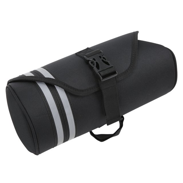 Bolsa para manillar de bicicleta, bolsa de ciclismo con tubo frontal de gran capacidad, bolsa de almacenamiento para cesta de bicicleta