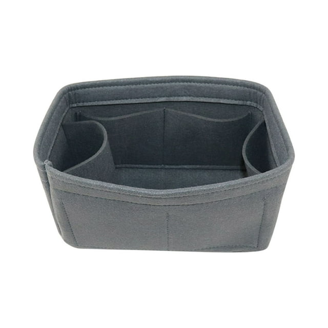 Qiweii Lazy Felt Cosmetic Storage Bag,Large Capacity Pouch for Makeup and Toiletry Organization